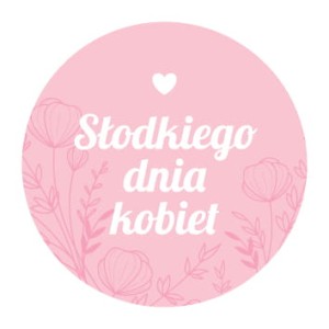 Nalepka na Dzień Kobiet PAPIER