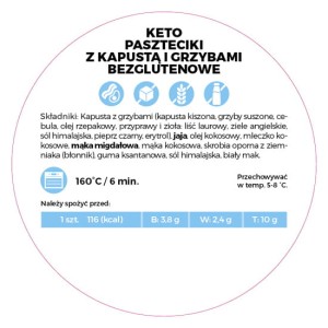paszteciki bezglutenowe z kapustą i grzybami