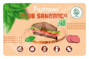 Pastrami Club Sandwich KETO