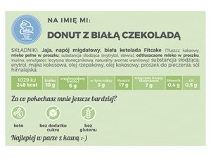 Karty z rozszerzonym składem ciast KETO + cienkopis